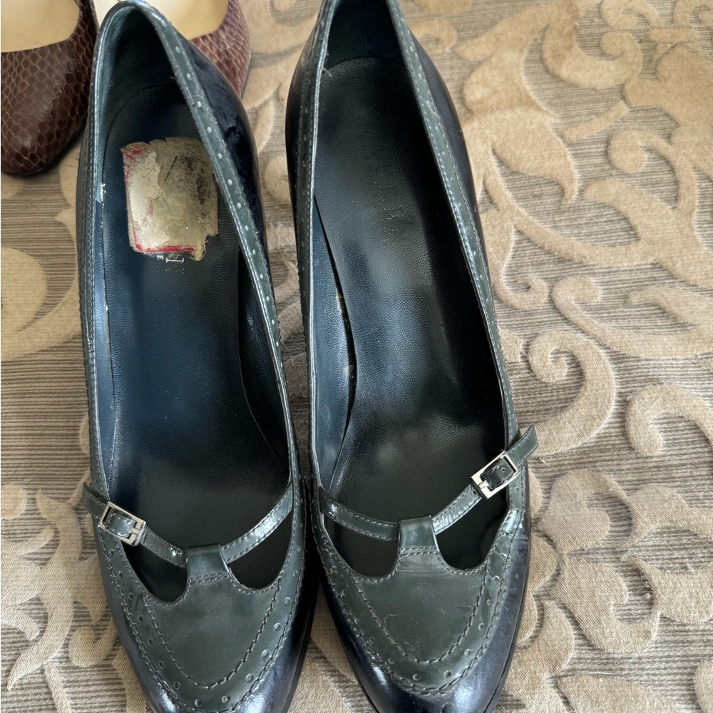 Ralph Lauren two tone heels